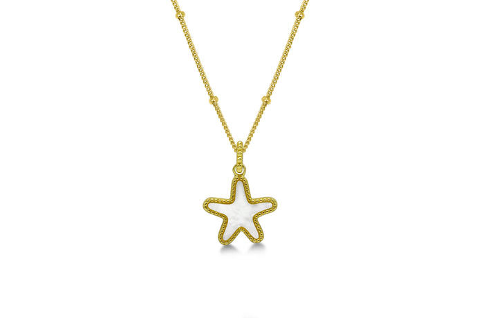 Starfish Necklace (14K Gold)