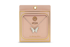 Spread Your Wings Butterfly Necklace (SILVER)