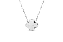 Shine Bright! Burst Clover Necklace (silver)