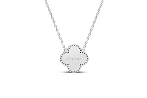 Shine Bright! Burst Clover Necklace (silver)