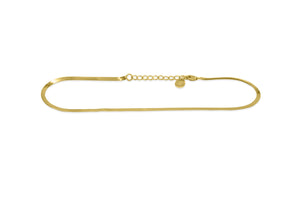 Liquid Luxe Chain Anklet (Gold)