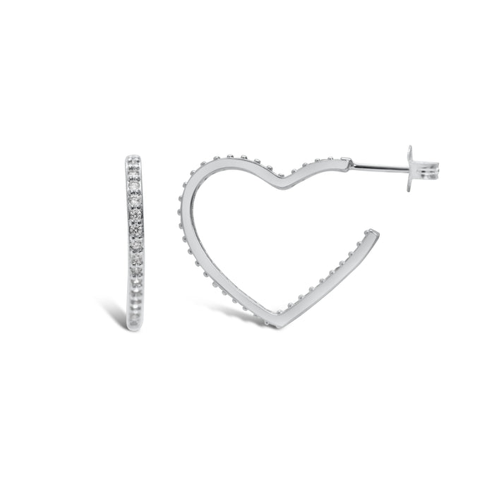 Inside Out CZ Heart (SILVER)