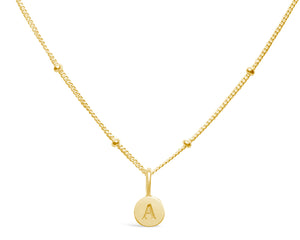 GOLD Mini Love Letter Necklace "A"