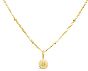 GOLD Mini Love Letter Necklace "B"