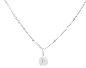 Mini Love Letter Necklace "F"