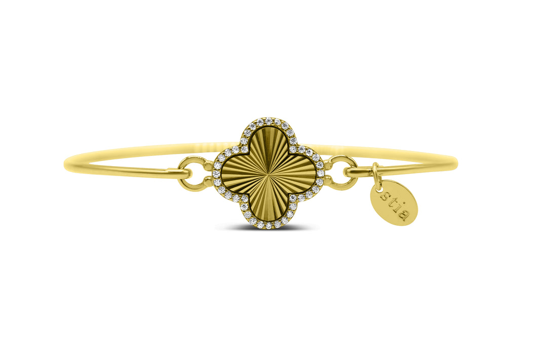 Shine Bright! Burst Clover Bracelet (gold)