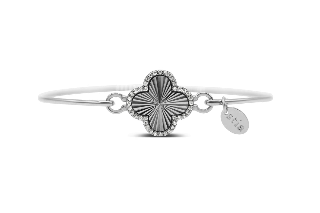 Shine Bright! Burst Clover Bracelet (silver)