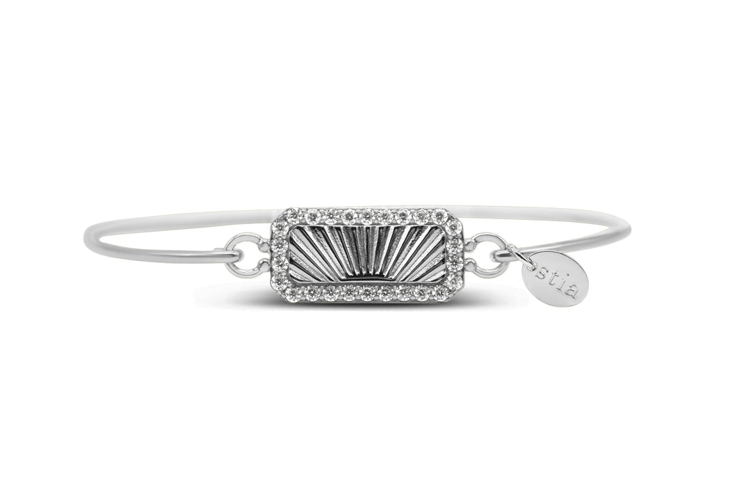 Rise Up! Sunrise Bar Bracelet (silver)