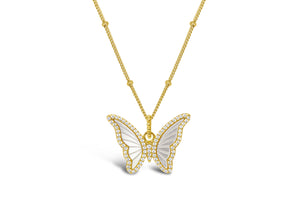 Spread Your Wings Butterfly Necklace (GOLD)