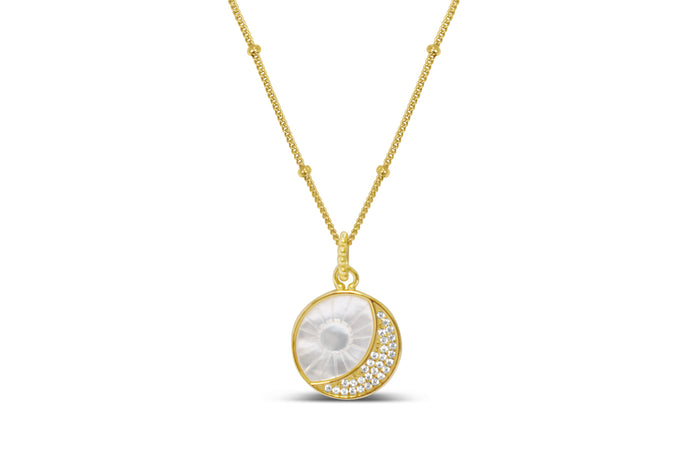 Sun and Moon Necklace (GOLD)