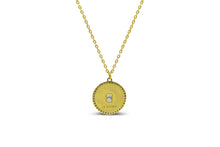 Be Radiant! Burst Baguette Disk Necklace (gold)
