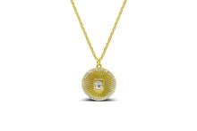 Be Radiant! Burst Baguette Disk Necklace (gold)