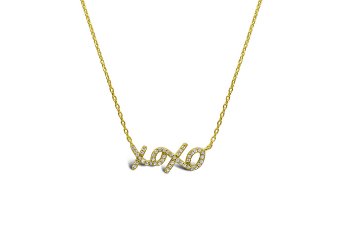 PAVÉ XOXO - Scripted for Her (14K Gold)