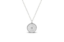 Be Radiant! Burst Baguette Disk Necklace (silver)