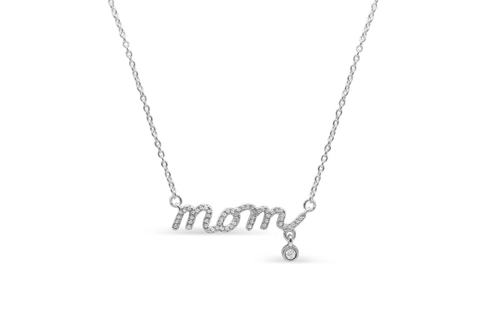 PAVÉ MOM - Scripted for Her (Sterling Silver)