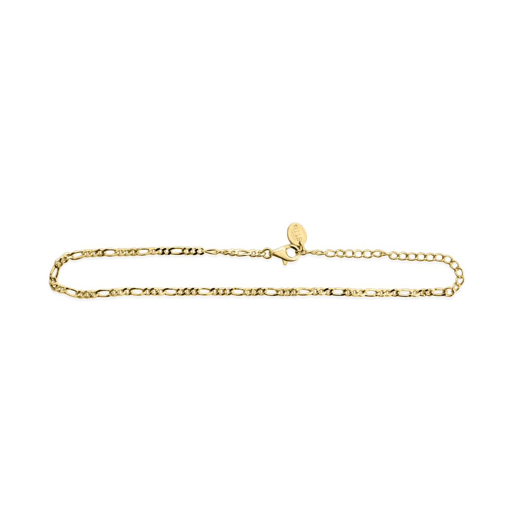 Figaro Chain Anklet (Gold)