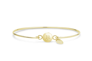 Love Letter Bracelet "B" (14K Gold)