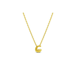 Bubble Lovable Letter Necklace - C