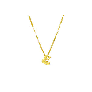 Bubble Lovable Letter Necklace - E