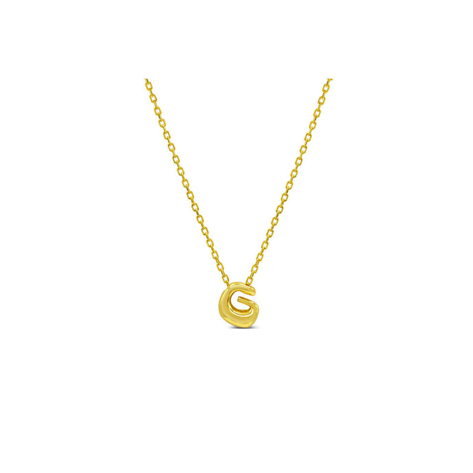 Bubble Lovable Letter Necklace - G