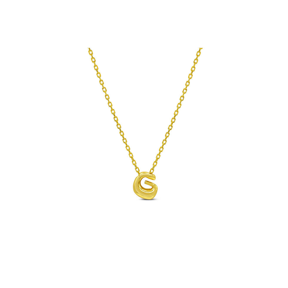 Bubble Lovable Letter Necklace - G