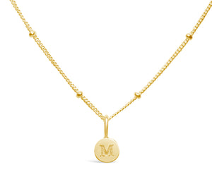 GOLD Mini Love Letter Necklace "M"