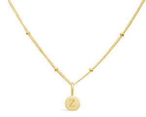 GOLD Mini Love Letter Necklace "Z"