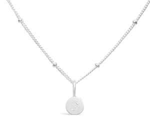 S silver necklace deals