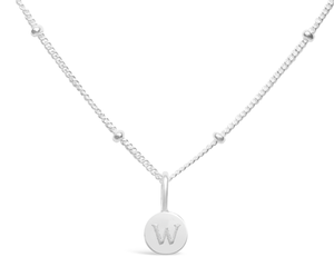 Mini Love Letter Necklace "W"