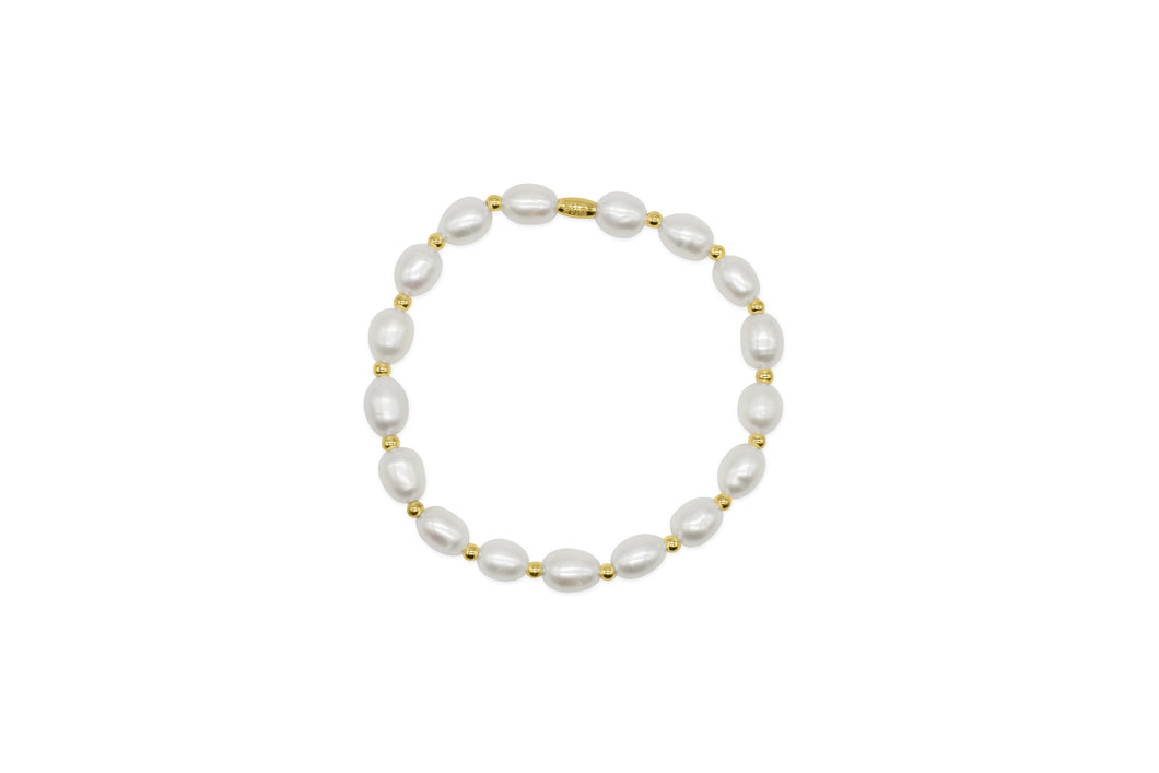 Pearl Stretch 1x1 (14K Gold)