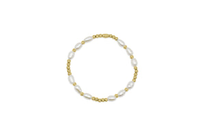 Pearl Stretch 3x5 (14K Gold)