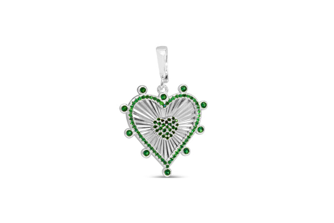 Emerald Burst  Heart