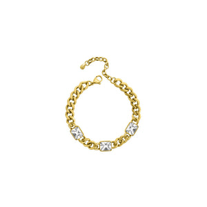 Cuban Link with Bezel Baguette