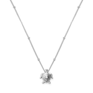 Sea Turtle Necklace (Silver)