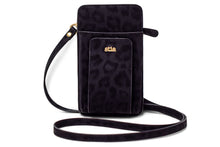 “Christina’s Crossbody” - Black Leopard Print Vegan Leather