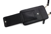 “Christina’s Crossbody” - Black Leopard Print Vegan Leather