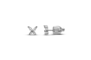 Born to Fly Butterfly Earring (Silver)