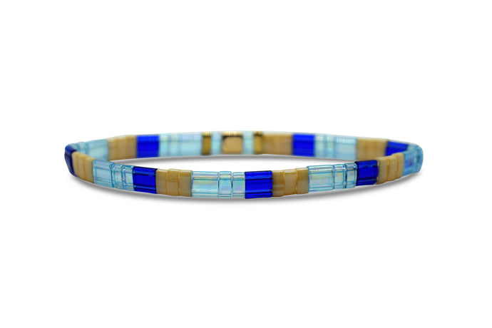 Skylar Paige - DTS (Down the Shore) - Morse Code Tila Beaded Bracelet