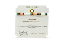 BEAUTIFUL - Morse Code Tila Beaded Bracelet