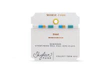 Trust  - Morse Code Tila Beaded Bracelet