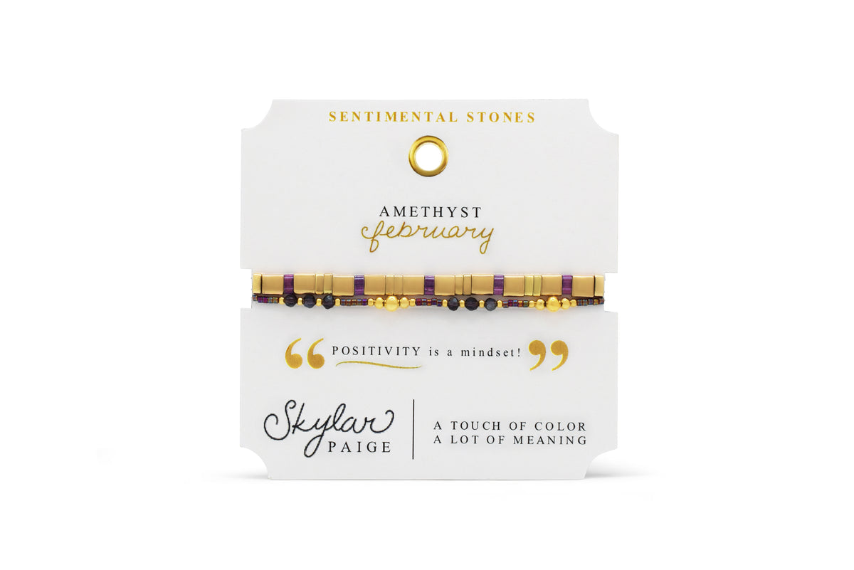 February/Amethyst - Sentimental Stones – Stia Jewelry