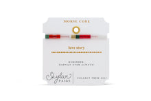 Love Story - Morse Code Tila Beaded Bracelet