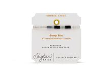 Dump Him - Morse Code Tila Beaded Bracelet