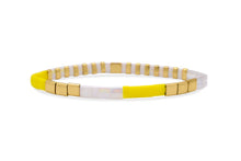 Joy - Morse Code Tila Beaded Bracelet