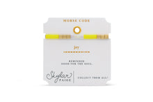 Joy - Morse Code Tila Beaded Bracelet