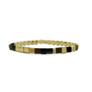 Skylar Paige - YOU MATTER - Morse Code Tila Beaded Bracelet - Nearly Nudes