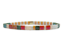 JUST BEACHY - Morse Code Tila Beaded Bracelet