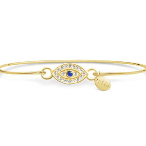Evil Eye with Sapphire CZ (Gold)