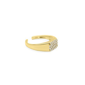 Pavé Signet Ring (Gold)