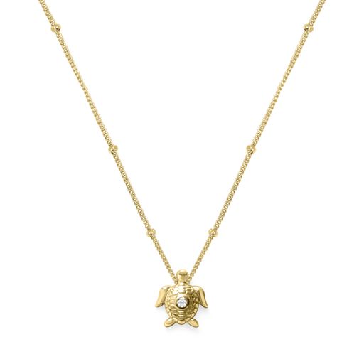 Sea Turtle Necklace (Gold)